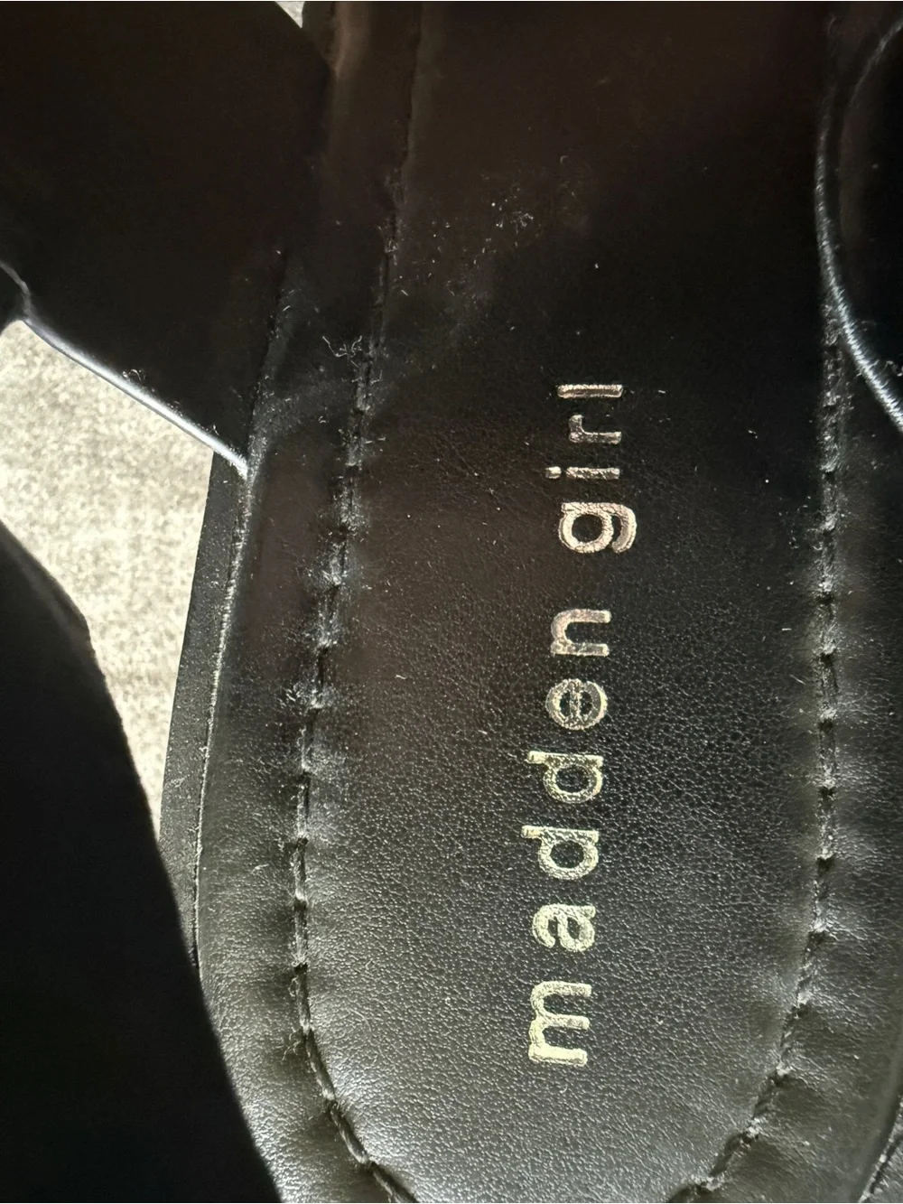 Madden Girl Black Chunky Platform Sandals